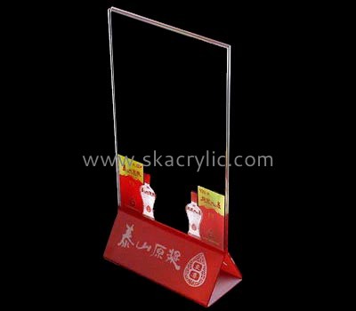 Customize restaurant table top clear acrylic sign SH-639