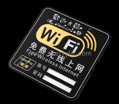 Wall mounted acrylic WiFi sign SH-596