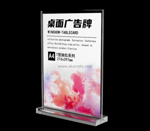 Bespoke acrylic table top sign holders SH-558