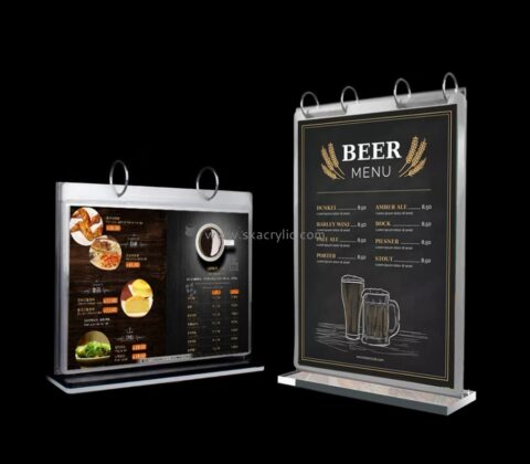 Bespoke restaurant table tents & menu sign displays SH-557