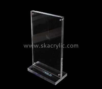 Customized clear acrylic tabletop sign holders SH-286