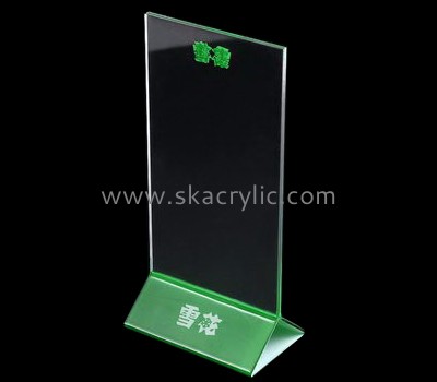 Customized clear plastic sign holder SH-282