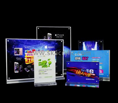 Acrylic display manufacturers customize plastic table paper display stands SH-245