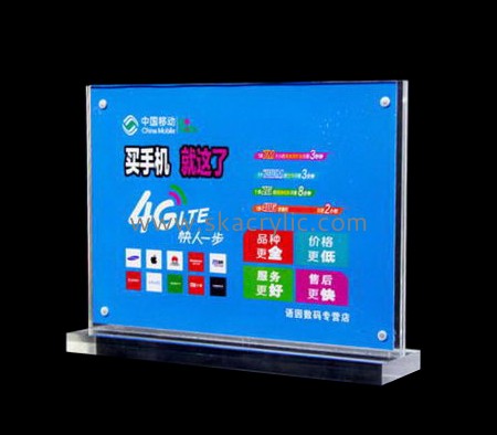 Acrylic items manufacturers customize acrylic poster display stands plastic picture stand SH-244