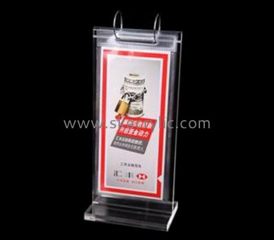 Acrylic manufacturers customize paper sign holder display sign stand SH-209