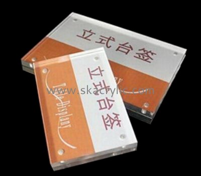 Display stand manufacturers customize table top magnetic poster sign holders SH-201