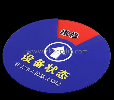 Bespoke round plastic sign SH-504