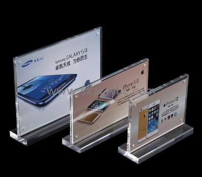 Bespoke clear acrylic table display stands SH-499