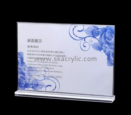 Bespoke clear acrylic sign stands SH-494