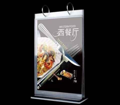 Bespoke acrylic restaurant table top sign holders SH-400