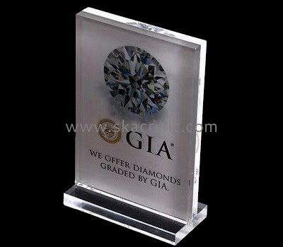 Customized acrylic sign display stands SH-358