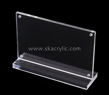 Customized clear acrylic double sided sign holder SH-349