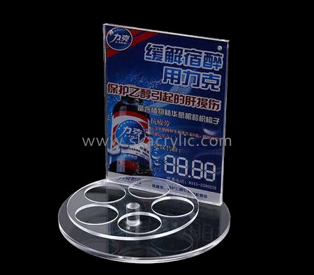 Customized clear plexi sign holder SH-341