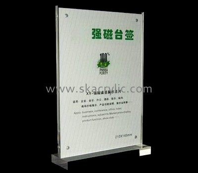 Customized clear acrylic magnetic sign holders SH-335