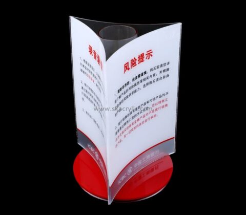 Acrylic manufacturers customize table sign stand holders SH-192