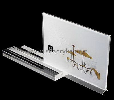 Acrylic products manufacturer customize table top 4x6 sign holder SH-190