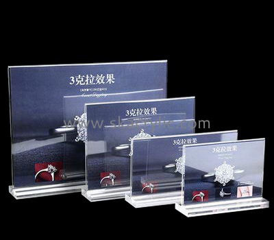 Acrylic products manufacturer customize tabletop stand up sign holders SH-177