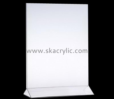 Custom design acrylic sign holders 11x17 sign stand holder clear plastic display frames SH-108