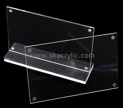 Customized acrylic 8.5 x 11 sign holder acrylic menu stand sign display holders SH-066