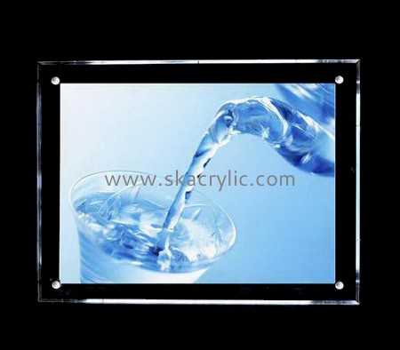 Hot selling acrylic plastic wall sign holders business sign poster holders for display SH-060