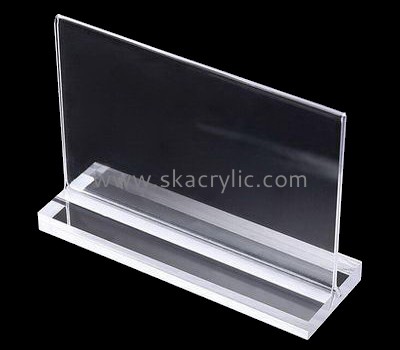 Supplying plastic wall sign holders clear plastic holders lucite sign holders SH-059