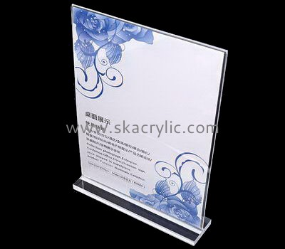 Customized clear acrylic sign holder plexiglass sign holder office signs SH-048