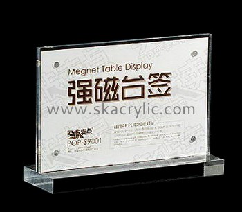 Hot selling clear plastic sign holder retail sign holders acrylic office signs SH-035