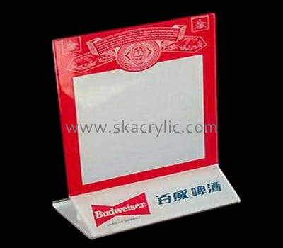 Customized acrylic retail sign holders poster holder sign holder stand SH-034