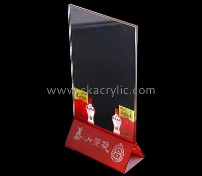 Factory direct sale acrylic sign stand poster holders acrylic holder SH-030