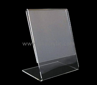 Customized acrylic sign holder tabletop sign holder clear plastic sign holder SH-028