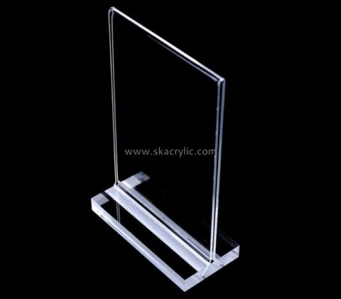 Custom design acrylic a4 acrylic sign holder SH-016