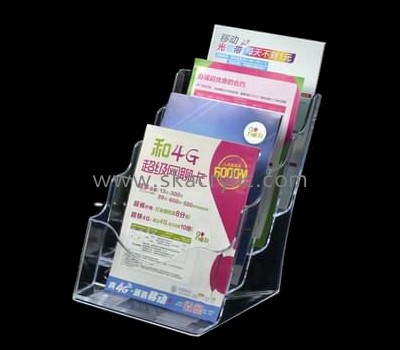 Customize clear 4 tier brochure holder BH-1546