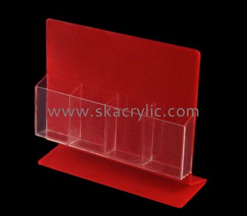 Customize plexiglass 4 pocket brochure holder BH-1473