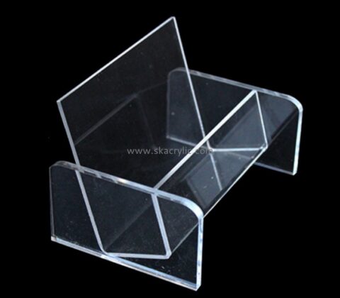 Customize lucite single pocket brochure holder BH-1457