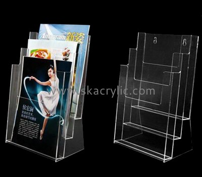 Customize lucite 3 tier brochure holder BH-1450