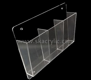 Customize clear lucite wall pocket holder BH-1321