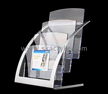 Customize acrylic magazine display rack BH-1307