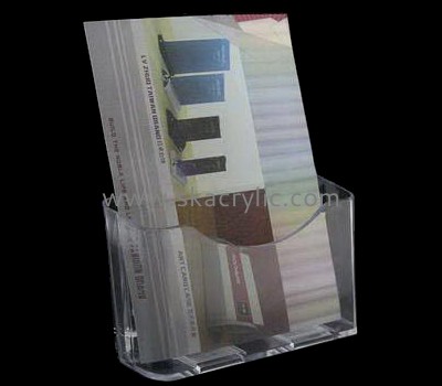 Plexiglass company custom acrylic free standing brochure racks holders BH-1134