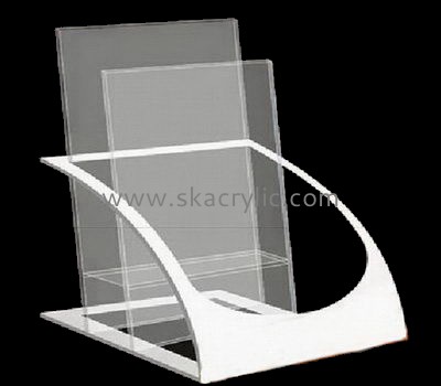 Acrylic factory custom perspex trade show brochure stands BH-1118