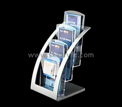 Acrylic plastic supplier custom plastic display brochure rack BH-1086