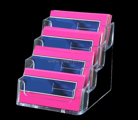 Acrylic manufacturers custom designs acrylic plastic card display rack BH-931