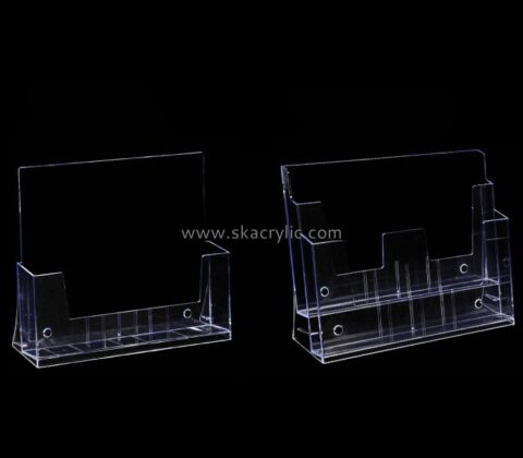 Display stand manufacturers custom acrylic plastic fabrication brochure holders BH-858