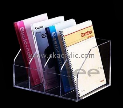 Acrylic plastic supplier custom clear acrylic plastic magazine holder BH-856