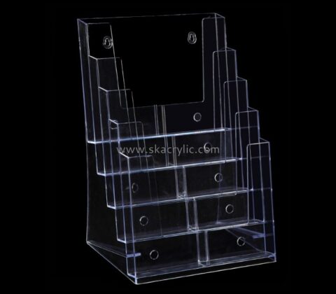 Acrylic products manufacturer custom perspex fabrication wall mount brochure holder BH-852