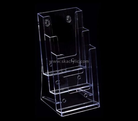 Acrylic supplier custom acrylic brochure holder display stand racks BH-801