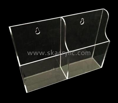 Acrylic manufacturers wall mounted literature brochure display racks BH-799