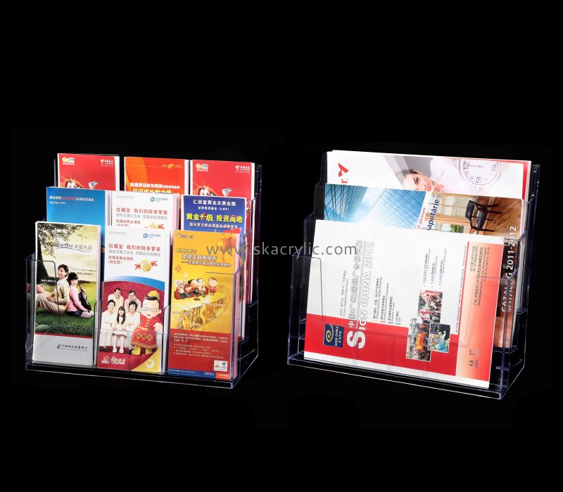 Plexiglass company custom acrylic products free standing brochure holders BH-789