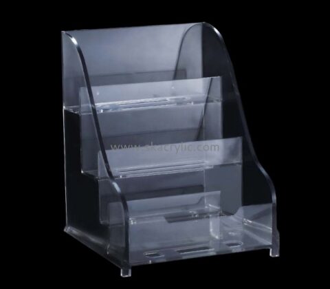 Acrylic plastic supplier customized flyer display stand holder BH-710