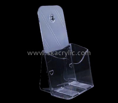 Acrylic manufacturers customized clear acrylic wall mounted brochure display holder BH-703