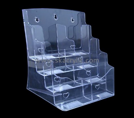 Perspex manufacturers customized plastic brochure leaflet holders wall BH-606